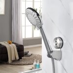 Heytea - support pommeau de douche - support de douche � ventouse en inox sans percage mural support ...