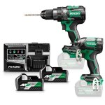 Hikoki - perceuse percussion dv18dc + visseuse � choc wh18dc - kc18dcwbz