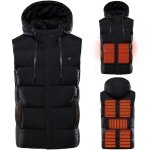 Hiver gilet chauffant v�tement veste chauffant chaud chauff� thermique electrique encapuchonn� d'hiver, ...