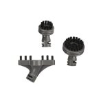 Kit 3 brossettes pour nettoyeur balai vapeur vaporetto double force paeu0344 compatible sv440 / sv450 ...