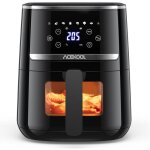 Hoerfuriy - 8 en 1 friteuse sans huile - compartiment avec fen�tre visible - friteuse � air 8 fonctions ...