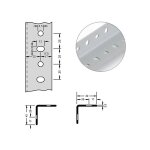 Hofe - corni�re d'acier pour syst�me modulaire, 42 x 42 x 2 mm,