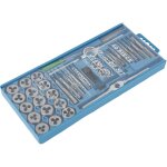 Hofuton 40 pcs m3 - m12 kit de taraudage en acier au carbone coffret tarauds et filires