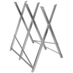 Hofuton chevalet de sciage, pliable, charge maximale 150 kg, acier, hlp: 80 x 80 x 84 cm, pour couper ...