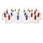 Hofuton coffret de 24 pcs tasses ventouses massage sous vide acupuncture aspiration emboutissage thrapie ...