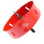 Hole saw drill bit hole cutter with arbor for wood, pvc board and plasterboard(4 - 15 / 16'(125mm hole ...