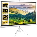 Cran de projection avec support trpied rglable en hauteur home - cinma vido projecteur format 16:9 ...