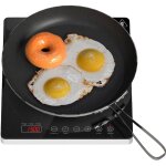 Homcom - plaque  induction portable 2000w plaque de cuisson induction mobile rglable noir