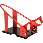 Homcom - rail de support universel pour moto - support bquille moto - bloque roue 8 - 15, 5 cm - mtal ...
