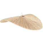 Abat - jour parasol raphia volant naturel 72x72x1 cm