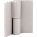 Homewell - paumelle droite en aluminium avec cache vis pour cabines sanitaires