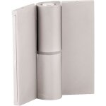 Homewell - paumelle gauche en aluminium avec cache vis pour cabines sanitaires