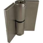 Homewell - paumelle � ressort droite en acier inoxydable avec cache vis pour cabines sanitaires