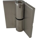 Homewell - paumelle � ressort gauche en acier inoxydable avec cache vis pour cabines sanitaires