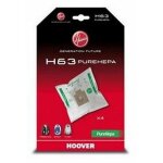 H63 boite de 4 sacs pure hepa (36620 - 52192) (35600536, 09200245) aspirateur hoover