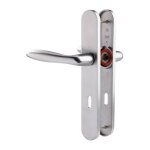 Hoppe - poign�e de porte int�rieure - verona et cie - gris - cl� l - 195 mm