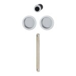 Hoppe - serrure pour portes coulissantes - axe : - - d�cor : alu satin� - mod�le : poign�es cuvettes ...