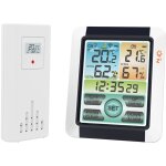 Horloge mto  cran couleur sans fil, station mto lectronique intrieure et extrieure, rveil sans ...