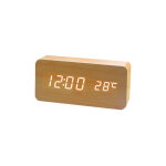 Horloge numérique en bois - réveil à led multifonctions avec affichage de l'heure / de la date / de la ... Horloge numérique en bois - réveil à led multifonctions avec affichage de l'heure / de la date / de la ...