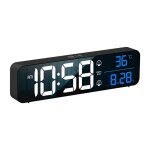 Horloge de table ou murale avec écran led hd, multifonction, date, jour, heure et température affichées ... Horloge de table ou murale avec écran led hd, multifonction, date, jour, heure et température affichées ...