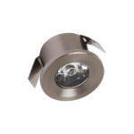 Mini spot led fixe 1w 4200k mat chrome