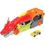City - transporteur de dragon lanceur 2 en 1 - camion / voiture jouet - 3 ans et plus gtk42 - hot wheels ...
