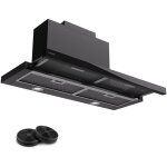 Klarstein hotte aspirante 90 cm, hotte aspirante silencieuse, hotte de cuisine 90cm avec lampes led, ... Klarstein hotte aspirante 90 cm, hotte aspirante silencieuse, hotte de cuisine 90cm avec lampes led, ...