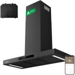 Hotte aspirante murale 90cm app contrle tactile 650m3 / h booster a + + + 60db filtres inclus ciarra ...