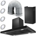 Hotte aspirante berdsen be - 90e noire de 90 cm