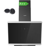 Hotte aspirante inclin�e 60cm comfee 380m� / h - classe a + - commandes sensitive - 3 vitesses - 2 filtres ...