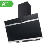 Hotte aspirante sndoas classe a + + , 350 m� / h, inclin�e, 3 vitesses, �vacuation ou recyclage, led, ...