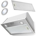 Hotte aspirante sous meuble 60 cm inox be 50