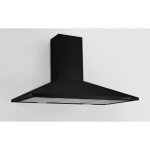 Respekta - hotte d'aspiration murale hotte de chemin?e 90 cm noir mat