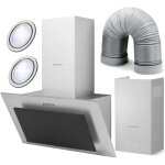 Hotte chemin�e 60 cm inox + noir bt - 209