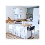Hotte cuisine elica suspendue inox blanc juno 50 cm - nouvelle version