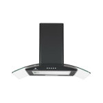 Hotte d�corative continental edison - l60 cm - noir et verre