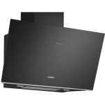 Hotte d�corative inclin�e 90cm 51db 441m3 / h noir siemens lc91klt60