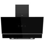 Hotte d�corative inclin�e 90cm 650m3 / h verre noir - amica - ah4629