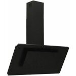 Helloshop26 - hotte murale 90 cm acier inoxydable et verre tremp� noir