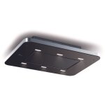 Hotte stivia free cm. 90 - acier inoxydable, noir - 900 m� / h