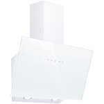 Hotte tactile inclinee 60cm 700m3 / h classe a + 3 vitesses recyclage ou evacuation verre blanc - tv1360w ...