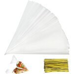 150 pcs sachets transparents bonbons, sacs à cône transparent, sac de bonbons en plastique biscuit cadeau ... 150 pcs sachets transparents bonbons, sacs à cône transparent, sac de bonbons en plastique biscuit cadeau ...