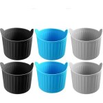 Houhence - 6pcs moule silicone air fryer, plat pour friteuse sans huile, mafin coupe moule, moule pour ...