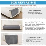 Housses de canap� en flanelle lavables antid�rapantes pour canap� sectionnel 1 - 4 places, forme l, gris ...