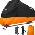Housses de moto pour stockage extrieur, 210d tanche anti - poussire uv housse de protection moto avec ...