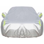 Housse de protection 190t pour voiture tanche, compartiment ouvert, doublure en coton respirant, sdan ...