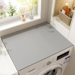 Housse de protection pour machine � laver top 50x50 cm gris tapis de dessus de machine laver antid�rapant ...