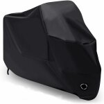 Housse protection pour moto 245x105x125cm xxl noir couverture polyester r�sistant aux d�jections d'oiseaux, ...