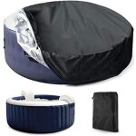 Housse de protection pour piscine ou spa, ronde couvercle du spa solaire ext�rieur housse ronde pour ...