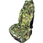 Housse de protection de si�ge pour garage hp autozubeh�r 19333 polyester vert camouflage si�ge passager, ...